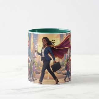 Kaffeeschöne Superfrau Kaffeetasse