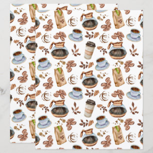 Kaffeeschrappbuchpapier