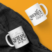 Kaffeeschrei und Zucker-Tasse Kaffeetasse