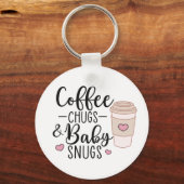 Kaffeeschuhe und Baby Snugs, NICU Nurse L&D Nurse Schlüsselanhänger (Vorderseite)