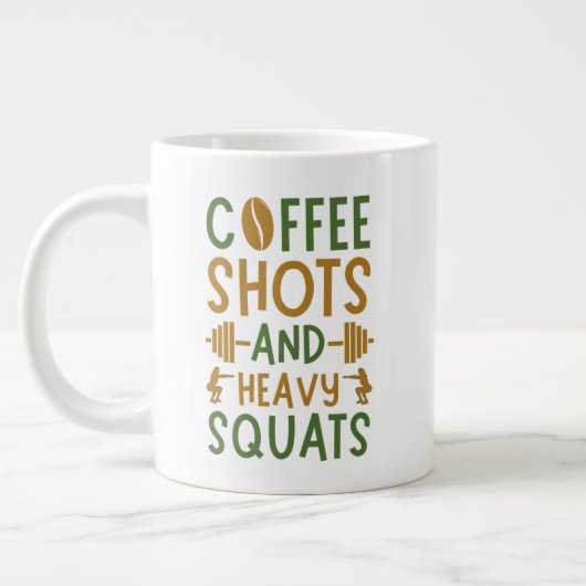 Kaffeeschuhe und schwere Squats Tasse (Links)
