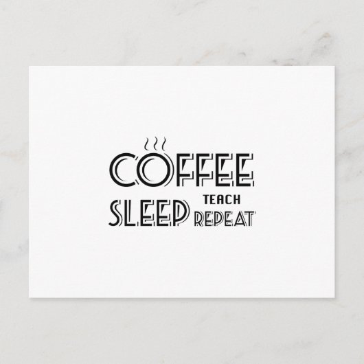 Kaffeeschule Funny Gif Lehrer Lehre Postkarte (Vorderseite)