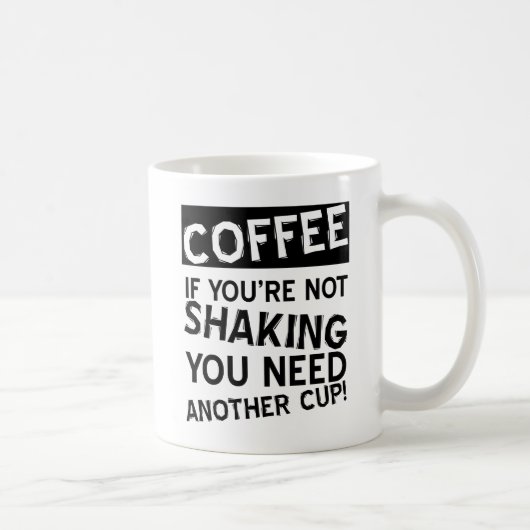 Kaffeeschüttelnde lustige Tasse (Rechts)
