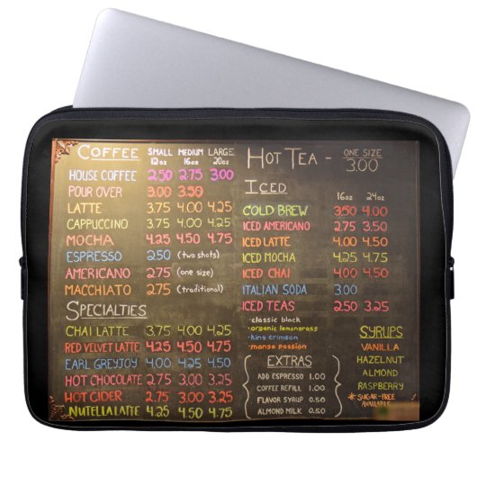 Kaffeeservice - Elektronik oder Laptop-Sieb Laptopschutzhülle (Vorderseite)