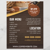 Kaffeeshop Café Flyer Vorlage (Hinten)
