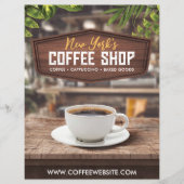 Kaffeeshop Café Flyer Vorlage (Vorne)