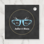 Kaffeeshop-Chalkboard Die perfekte Mischung Geschenkanhänger (Rückseite)