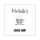 Kaffeeshop Hot-Cup-Silhouette Gummistempel (Prägung)