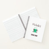 Kaffeeshop Hot-Cup-Silhouette Notizblock (Innenseite)