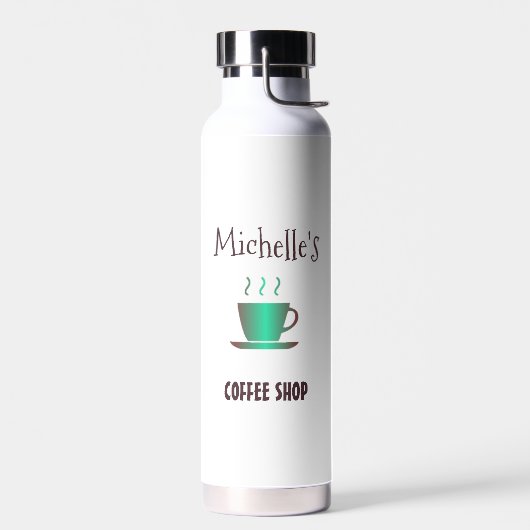 Kaffeeshop Hot-Cup-Silhouette Trinkflasche (Links)