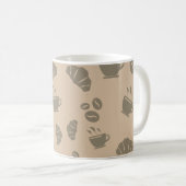Kaffeeshop Stil Muster Kaffeetasse (VorderseiteRechts)