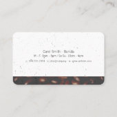 Kaffeeshop und Kaffeebohnen Visitenkarte (Rückseite)