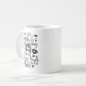 Kaffeeskruben Gummischuhe Messy Bun Erste Schritte Kaffeetasse (Vorderseite Links)