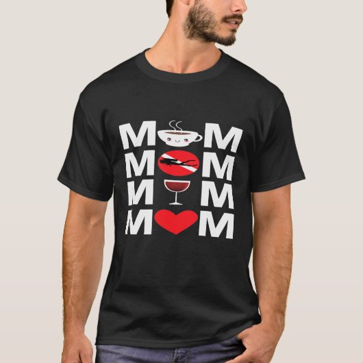 Kaffeeskuba Diving Mama Diver Mutter Flagge T-Shirt (Vorderseite)