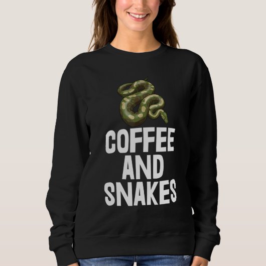 Kaffeesnakes Python Slithering T-Shirts Schlange (Vorderseite)