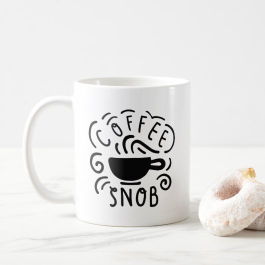 Kaffeesnob Kaffeetasse (Mit Donut)