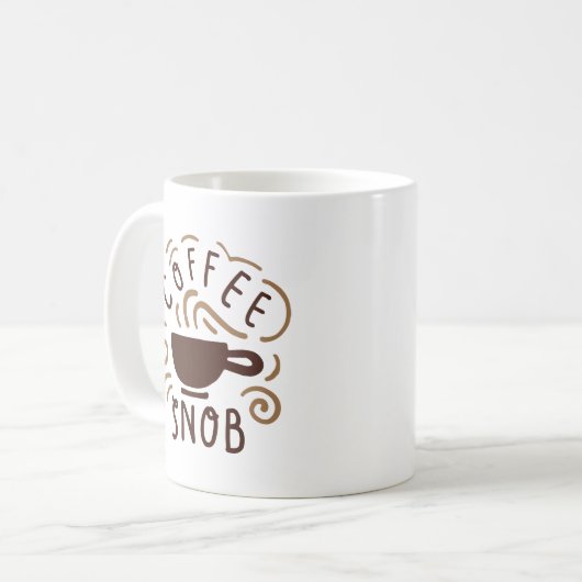 Kaffeesnob Kaffeetasse (Vorderseite Links)