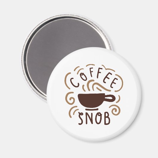 Kaffeesnob Magnet (Vorderseite/Rückseite)