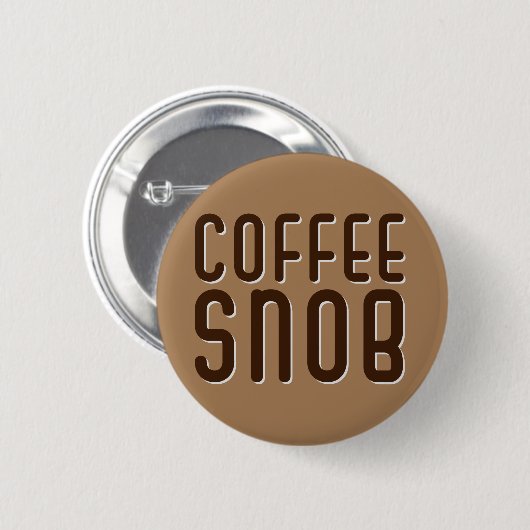 Kaffeesnob. Tasse Button (Vorne & Hinten)