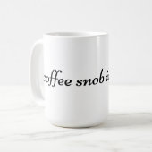 Kaffeesnob-Tasse Kaffeetasse (Vorderseite Links)