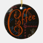 Kaffeesorten Keramik Ornament (Vorne)