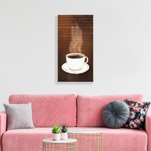Kaffeesorten Leinwanddruck (Insitu (Wohnzimmer))
