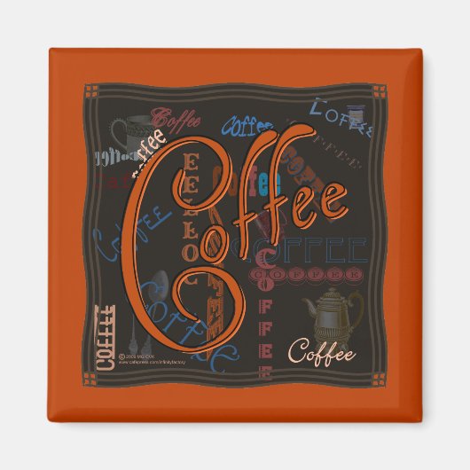 Kaffeesorten Magnet (Vorne)