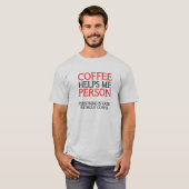 Kaffeespezialist für lustige T - Shirt-T-Shirts T-Shirt (Vorne ganz)