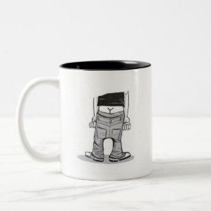 Kaffeesprung Zweifarbige Tasse