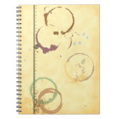 Kaffeestain Schreibart Grunge Imitate-Pergament-Mu Notizblock (Vorderseite)