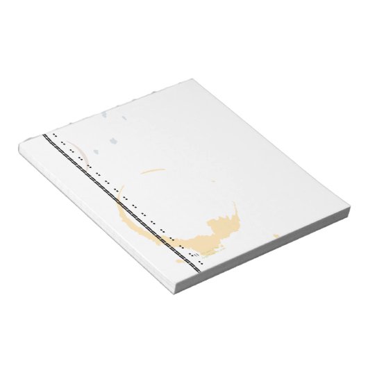 Kaffeestain Schreibart Grunge Muster Notizblock (angewinkelt)