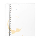 Kaffeestain Schreibart Grunge Muster Notizblock (Vorderseite)