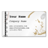 Kaffeestain Schreibart kundenspezifische magnetisc Magnetische Visitenkarte (Vorderseite)