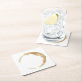 Kaffeestain Wasserfarbe Untersetzer (Vor Ort)