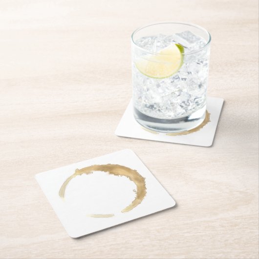 Kaffeestain Wasserfarbe Untersetzer (Vor Ort)