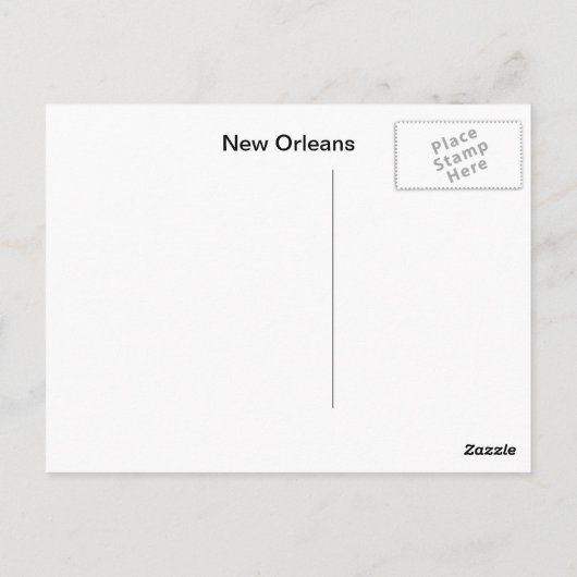 Kaffeestand, New Orleans Card Postkarte (Rückseite)