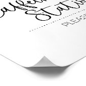 Kaffeestation, Espresso-Bar Poster (Ecke)