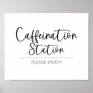 Kaffeestation, Espresso-Bar Poster