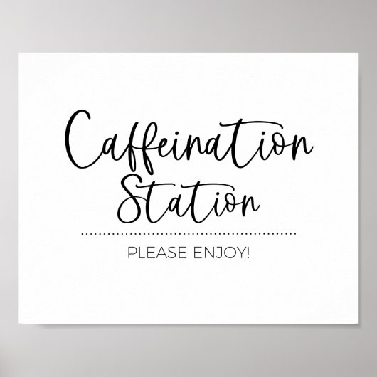 Kaffeestation, Espresso-Bar Poster (Vorne)