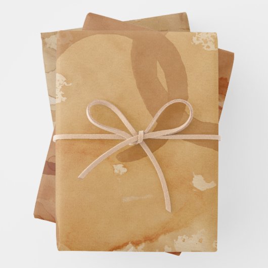 Kaffeesteckpapier Geschenkpapier Set (Beispiel)