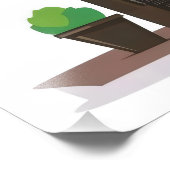 Kaffeestellen-Gebäude Fotodruck (Ecke)