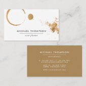 Kaffeestöcken und -steine visitenkarte (Vorne/Hinten)