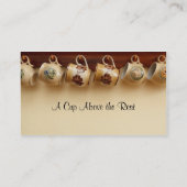 Kaffeestube-Café-englische Tee-Raum-Visitenkarten Visitenkarte (Rückseite)