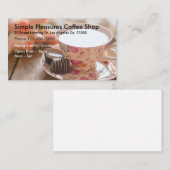 Kaffeestube elegantes Businesscards Visitenkarte (Vorne/Hinten)