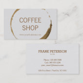 Kaffeestube - Kaffeefleck Visitenkarte (Vorne/Hinten)