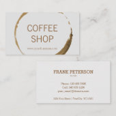 Kaffeestube - Kaffeefleck Visitenkarte (Vorne/Hinten)