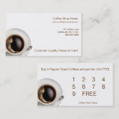 Kaffeestube-Kunden-Loyalitäts-Getränk-Karten Treuekarte (Vorne/Hinten)