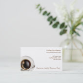 Kaffeestube-Kunden-Loyalitäts-Getränk-Karten Treuekarte (Stehend Vorderseite)