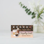 Kaffeestube-Loyalitäts-Karte 5 Treuekarte (Stehend Vorderseite)