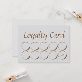 Kaffeestube-Loyalitäts-Karte - Kaffeefleck Treuekarte